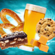 Illustration for article titled Beer Pretzel Caramel Cookie Bars can hardly fit all their virtues in one pan
